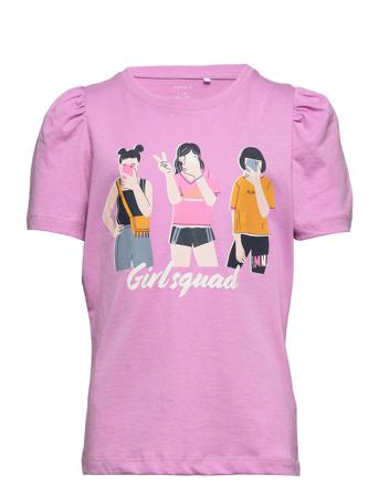 Nkfkuria Ss Top Camp T-shirt Lyserød Name It