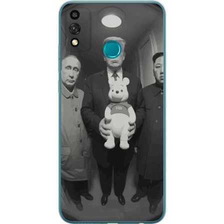 Kompatibel Mobilcover til Honor Honor 9X Lite Sort-hvid kunstbillede med surrealistisk politisk symbolik og uventet kontrast, provokerende moderne kun