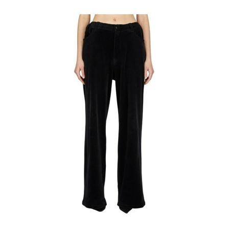 Balenciaga, Straight Trousers Zwart, Dames, Maat:M
