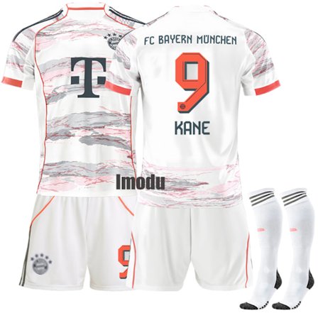 2025-2026 Bayern München Bortedraktsett Nr. 9 Kane