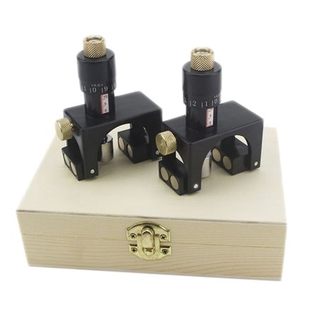 2 stk. Magnetisk høvlebladindstilling Jig Høvleblad Jig Kalibrator Træbearbejdning Høvlekniv knivindstilling Jigmåler