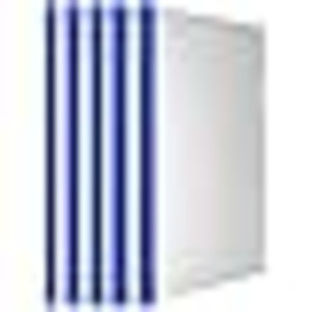 Plastficka 10 mm glidande stång rapportpärmar, 40 ark kapacitet, transparenta CV-presentationsmapp organisatör pärm för A4-papper, 10 st