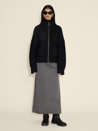 Holzweiler Mandel Track Skirt - Grey - Women's - L