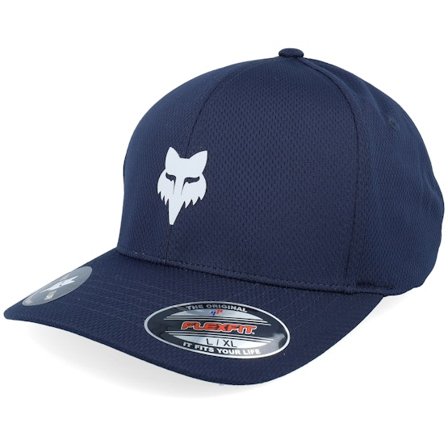 Fox - Blue - flexfit - Cap - Fox Head Tech Hat Midnight Flexfit - Hatstore
