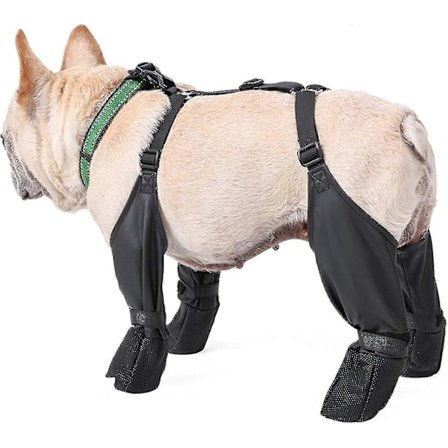 Vinter Hunde Støvler Anti-slip, Vandtætte Hunde Støvler Med Hjælpebånd, Hundestøvler Med Robust Gummisål, Anti-fald Hunde Vandrestøvler (FMY)