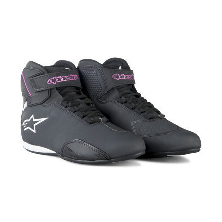Buty Motocyklowe Stella Sektor Alpinestars Damskie Czarny/Fuksjowy 37,5