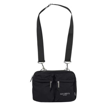 Les Deux Crossbody Tucker Double Sort, Herre Skuldertasker, Størrelse: ONE Size