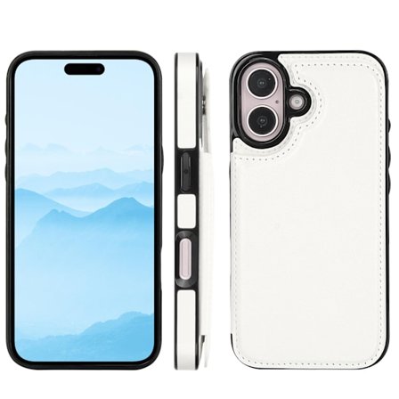 iPhone 16 - Professionellt Stilrent Skal med Korthållare