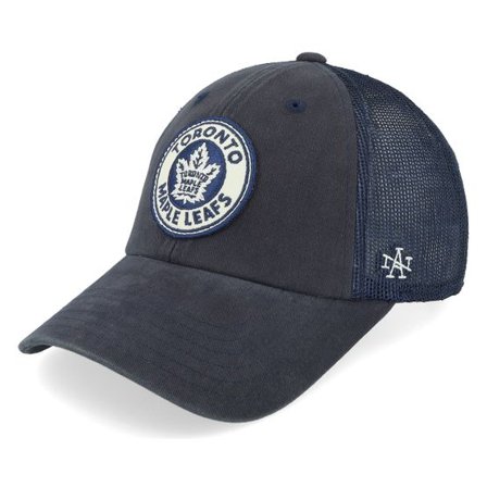 American Needle - NHL Blå trucker Keps - Toronto Maple Leafs Raglan Bones Navy Trucker @ Hatstore