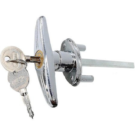 Garageport Nøglehåndtag Låsesæt Med 2 Nøgler, Universal Skuret Dør Lås T-håndtag(hy)