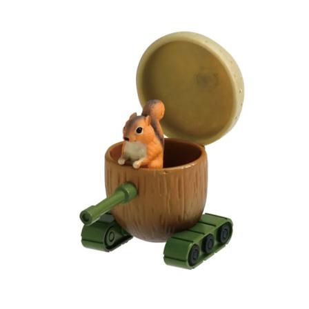 YELL Original Gashapon Kawaii Kapsel Legetøj Figur Egern Egern Tank Sød Anime Figur Kreative Gaver Skrivebordsdekoration