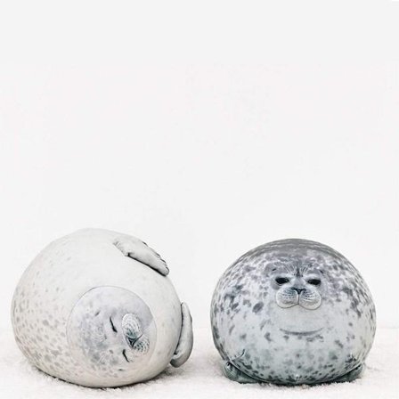 Chubby Blob Seal Plysj Fylt Bomull Plysj Dyr Leke Søt Hav KLB