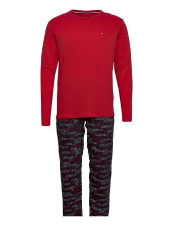 Cn Ls Pant Jersey Set Print Patterned Tommy Hilfiger