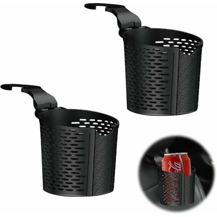 2 st Longziming Silikon bilkopphållare Black