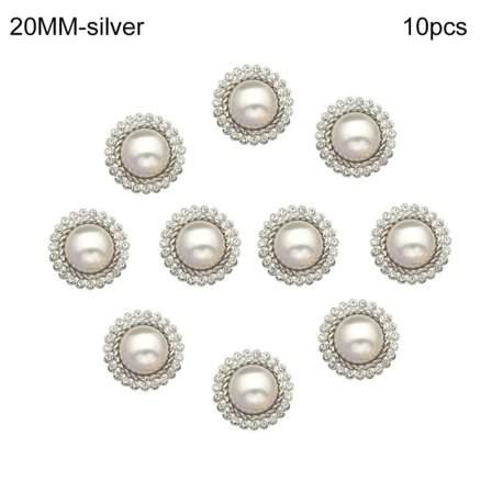 10 stk Perle Tøj Knapper Skjorte Knapper GULD 20MM 10stk 10stk guld 20MM 10stk-10stk