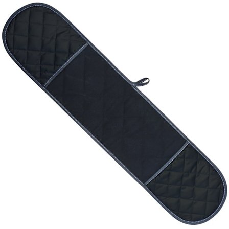 Firesidet gitter fortykkede dobbelte handsker med bomuld, forlænget silikoneisolering, fortykkede rektangulære handsker, husholdningskøkkenovn