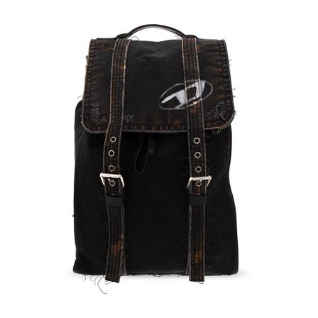 Diesel, Jacob TR backpack Zwart, Heren, Maat:ONE Size,Katoen