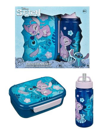 Lilo & Stitch Lunch Box And Water Bottle Set Blue Undercover