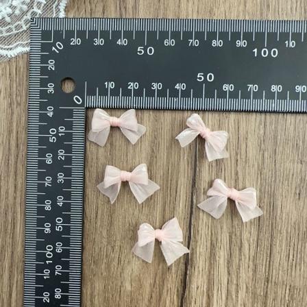 10 stk perleskinnende garn sløjfe Neglekunst dekoration PINK pink