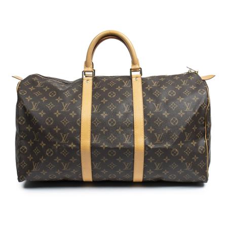 Louis Vuitton Vintage, Pre-owned Keepall 50 Bruin, unisex, Maat:ONE Size