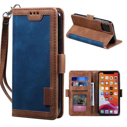 Suburbian läder iPhone 11 fodral - Blå