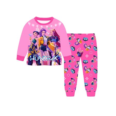 Børne Demon Slayer Pyjamassæt Langærmet Toppe og Bukser Nattøj