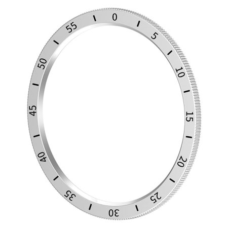 Samsung Galaxy Watch6 Classic 47mm R960 Stöttålig Watch Case Cover Watch Bezel Ring with Dial Plate - Silver