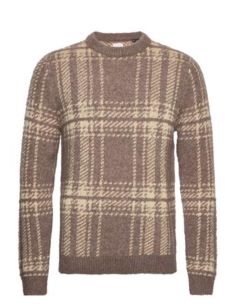 Jprblatrend Check Knit Brown Jack & J S