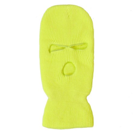 Neon Gul Balaklava Skidmask Rånarluva