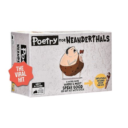 Poetry for Neanderthals Kortspil for Voksne, Teenagere, Børn Sjove Familiespil Enkelt 2025_Specialtilbud