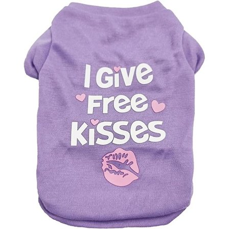 Søt kjæledyrtrykk T-skjørt Hund Sommer Komfortabel pustende T-skjorte hundeklær for mellomstore hunder