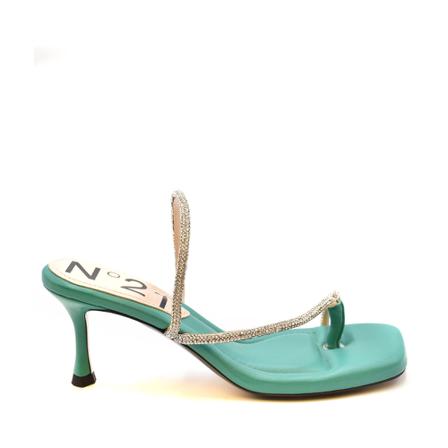 N21, High Heel Sandals Groen, Dames, Maat:39 EU