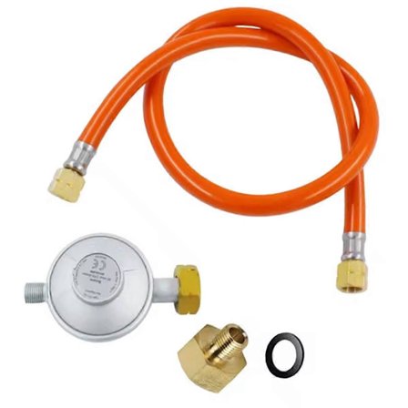 Holdbar Gasregulator, 1/2 tomme adapter, del, metal slangefittings