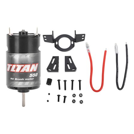RC-motor 550 borstad motor med hög hastighet och låg ljudnivå, RC-bildelar med 1/5 växellåda för 1/14 1/10 RC-crawler 35T