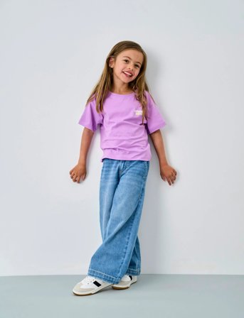 Kids Only Kmgcomet Smiley Wide Dnm Noos - Blue - 98