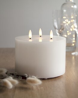 Star Trading LED-Bloklys 15 cm Ø Hvid