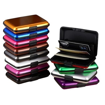 Korthållare i Aluminium. BRUN