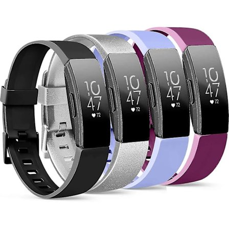 4 kpl Vaihtohihnoja Yhteensopiva Fitbit Inspire Hr/fitbit Inspire/fitbit Ace 2:n kanssa, Säädettävät Tarvikkeet Pehmeä Silikoninen Urheiluranneke 