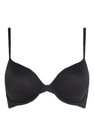 Calvin Klein Demi LL Full Coverage, T-shirt BH i extra mjuk Microfiber. Dam Svart 0A36