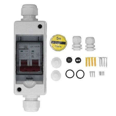 DC Strømafbryder 2P 40A IP65 Vandtæt 6KA Brydeevne DC Isolator Kontakt til Solcelleanlæg 1000V YEMAA