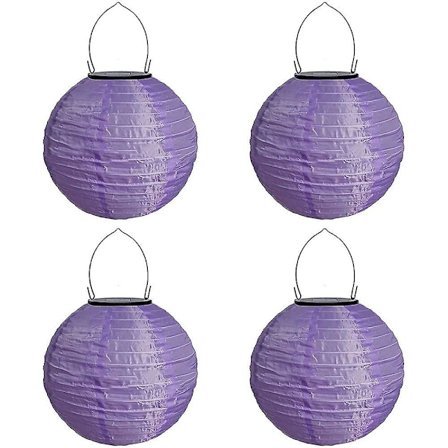 Solcellslyktor Utomhus Väderbeständiga Hängande IP55 Vattentäta Utomhus LED-Lyktor Hängande Lyktor Partybelysning (4-pack)