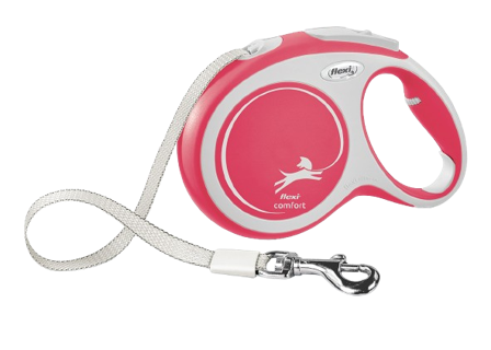 Flexi - Rullebånd New Comfort Tape, 8 m, L, maks 50 kg, rød - Hund - Halsbånd - ZOO.no