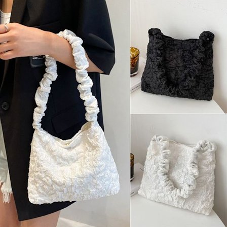 Naisten pehmeät olkalaukut Tote Messenger Bag WHITE