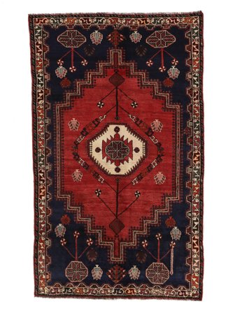 Shiraz Rug Oriental Black/Dark Red (Wool, Persia)