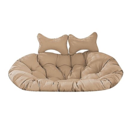 Dobbelt Gyngestol Pude Hængende Kurv Tyk Pude Have Indendørs Udendørs Altan Gyngestol Sædehynde - På Lager