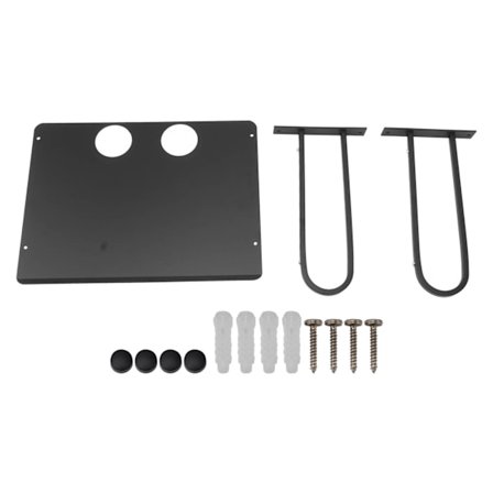 Väggmonterad projektorhylla Flytande projektorhyllor i aluminium för router TV-box DVD-spelare Kabelbox Svart