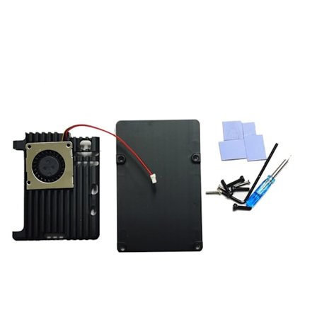 Avancerat case med kylfläkt överlägsen värmeavledning för Raspberry 5