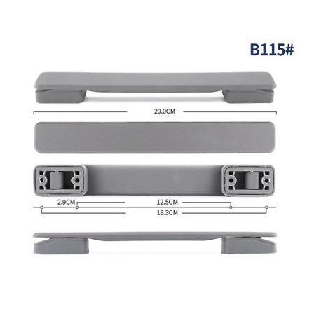 Kuffert håndtag Plastik Træk håndtag Håndtag Udskiftningsdele til kuffert -zz 9 ingen