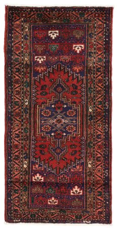 Medallion Small Hamadan Rug 74X151 Wool