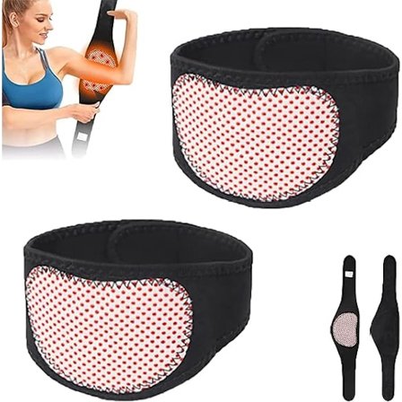 Arm Trimmers för män och kvinnor, Arm Trimmers för slapp armar, Turmalin akupressur självuppvärmande formande justerbara arm trimmers för slapp armar,